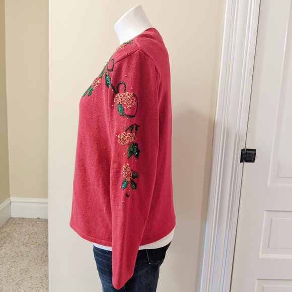 Heirloom Collectables holiday cardigan. - Picture 2 of 8